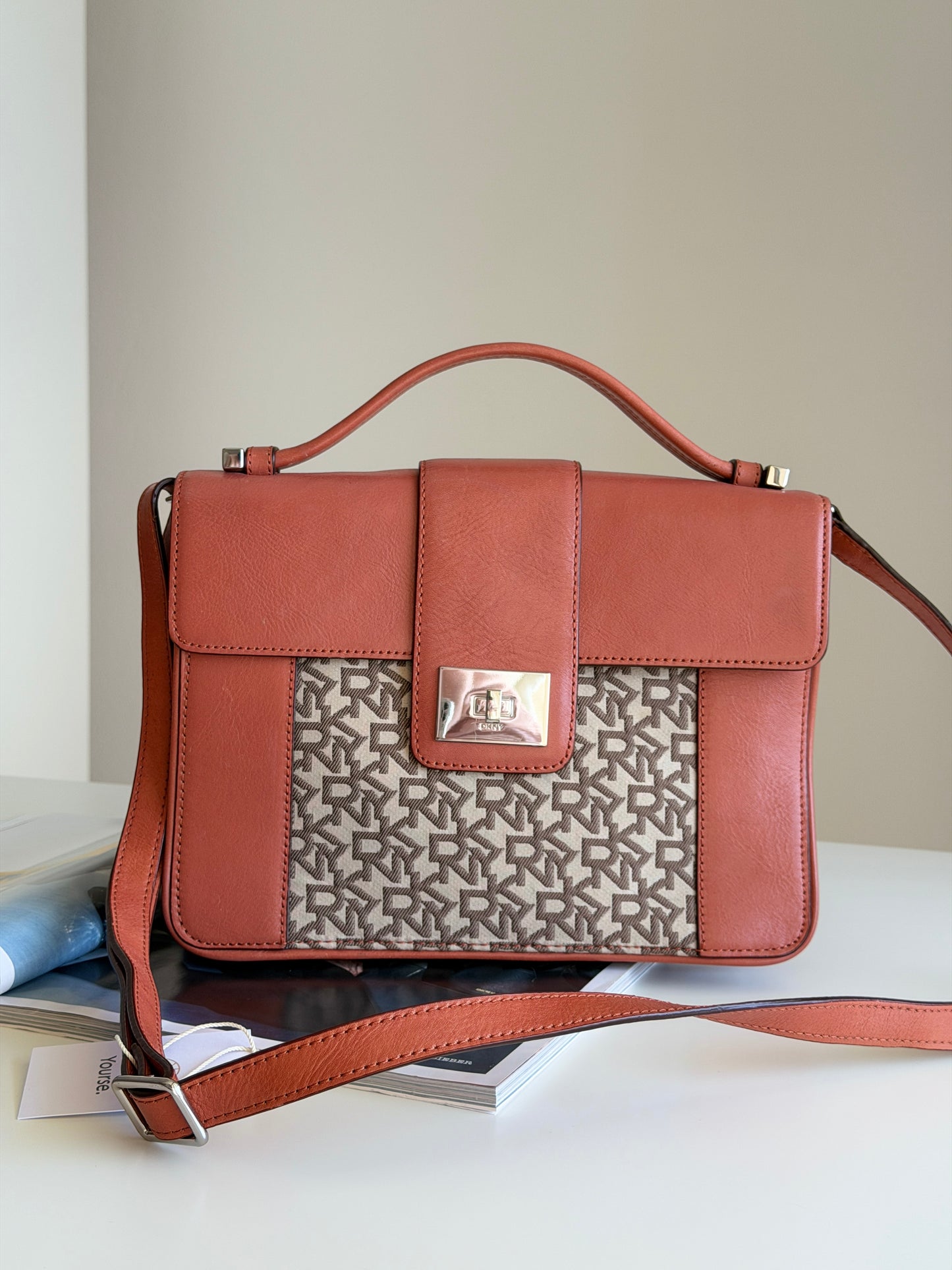 Vintage DKNY structured crossbody