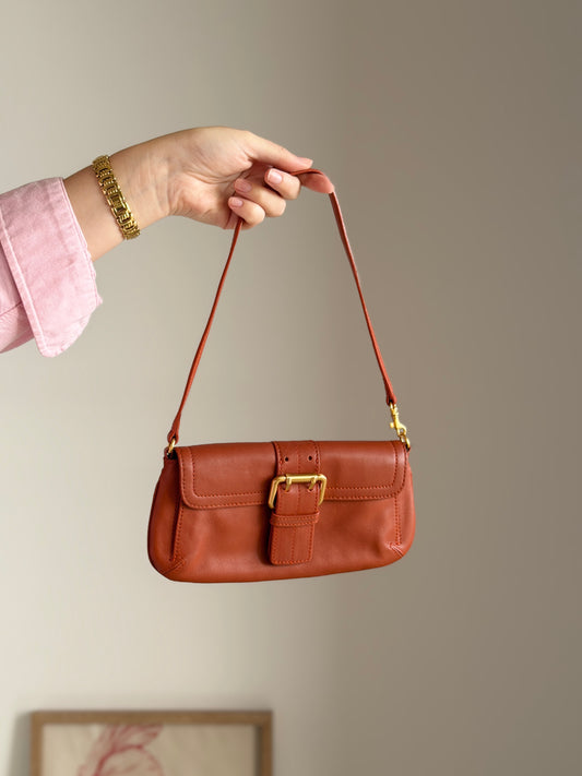 Authentic vintage Furla baguette bag