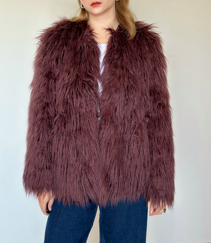 Stunning vintage faux fur jacket