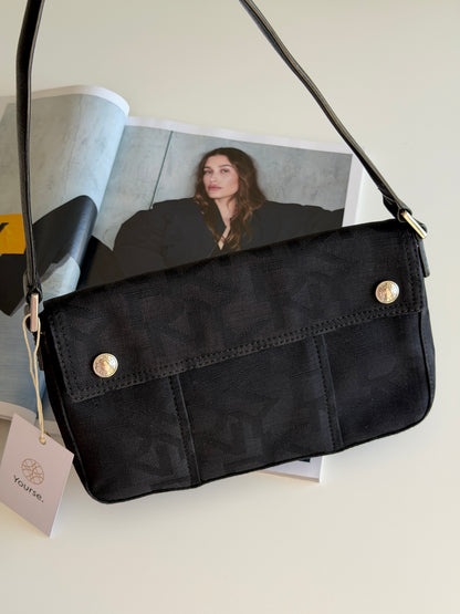 Vintage DKNY black monogram bag