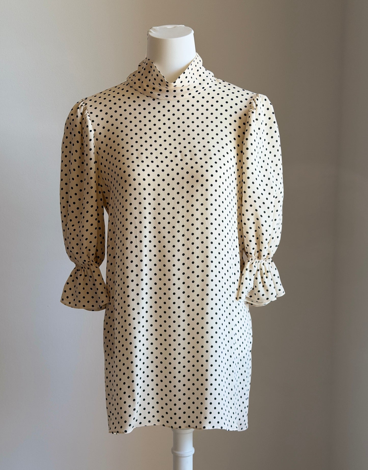 Authentic Valentino polka dot silk blouse
