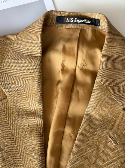 Vintage blazer DAKS in a rich mustard tone