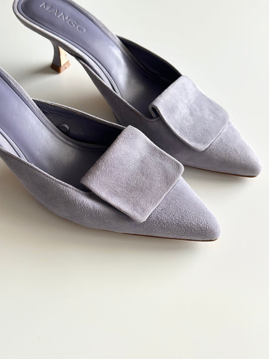 Elegant Mango suede mules