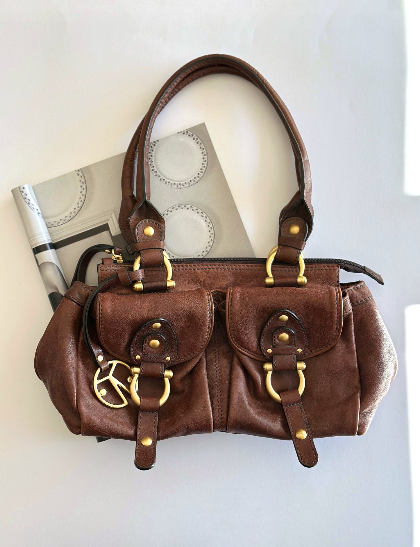 Incredible vintage leather bag by Coccinelle