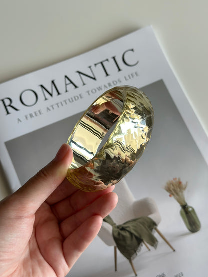Sculptural vintage lucite bracelet