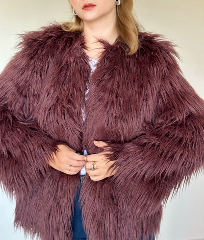 Stunning vintage faux fur jacket