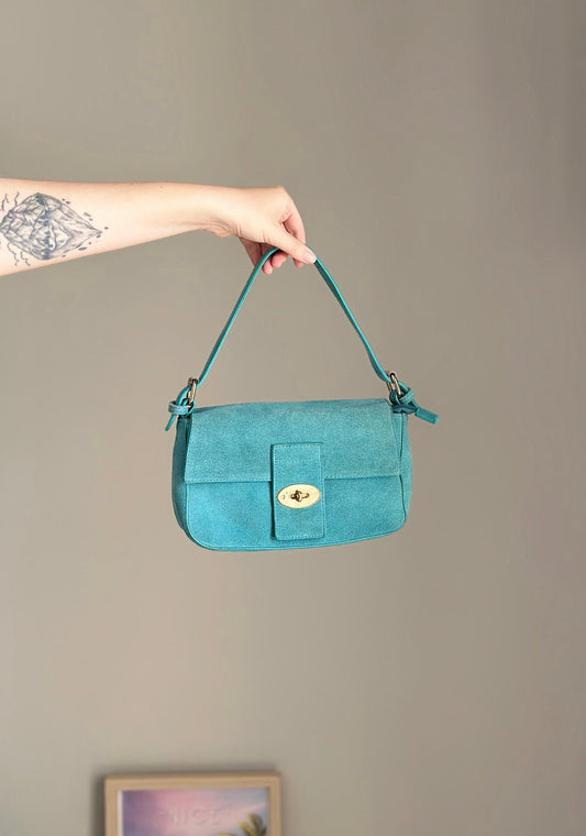 Lovely vintage suede shoulder bag