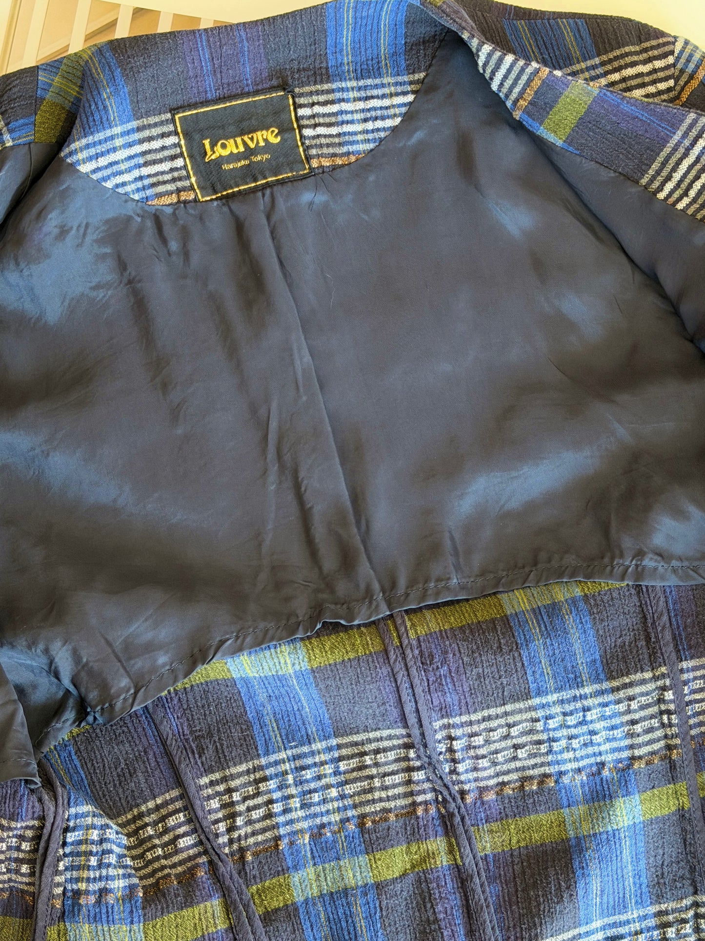 Rare Japanese vintage plaid blazer