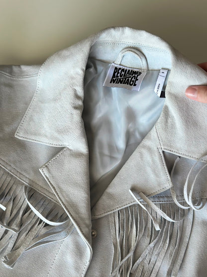Limited Edition suede jacket with fringing by Reclaimed Vintage