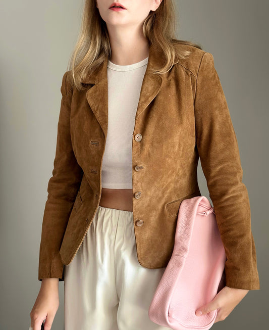 Beautiful vintage soft suede blazer