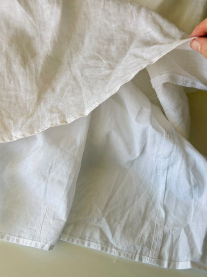 Minimalist one-shoulder linen dress