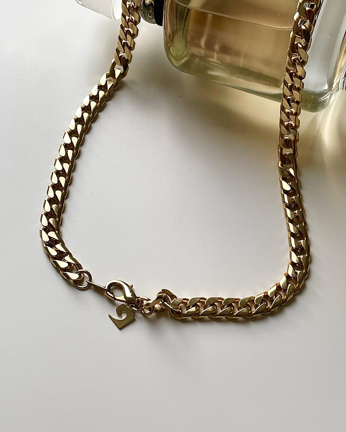 Classic vintage gold-tone chain necklace by Pierre Cardin