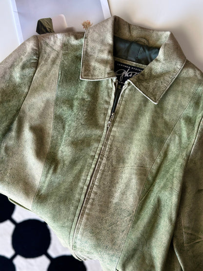 Amazing vintage distressed leather jacket