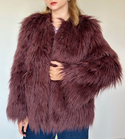 Stunning vintage faux fur jacket