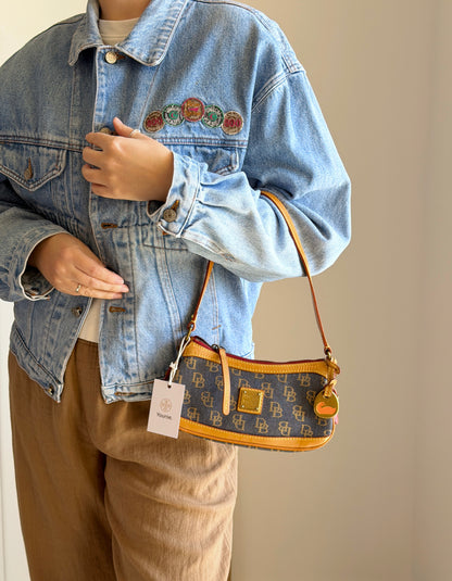 Vintage Dooney & Bourke monogram baguette