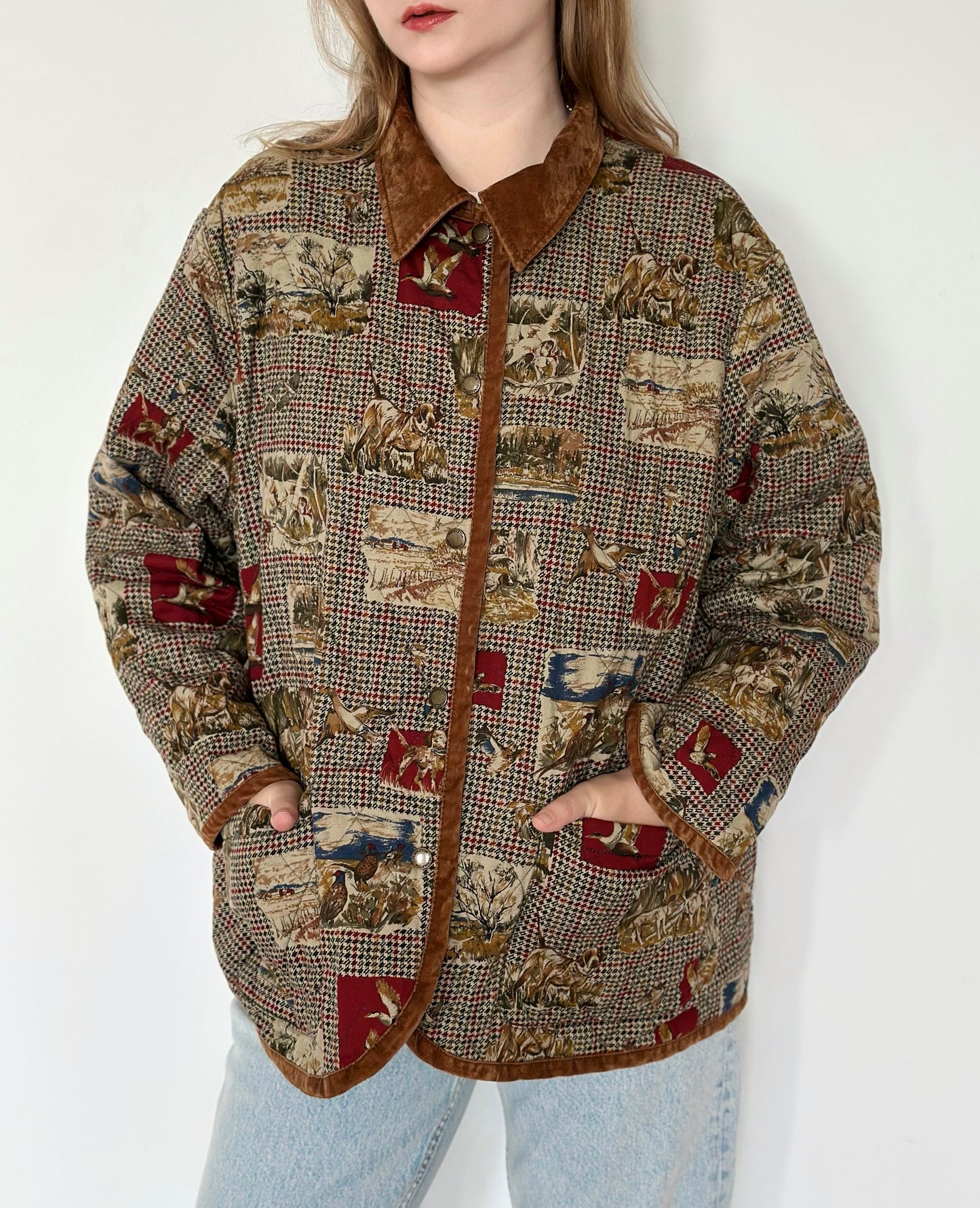 Vintage reversible quilted jacket Pendleton (1990s)