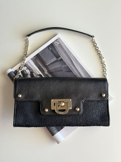 Sophisticated vintage DKNY clutch/shoulder bag