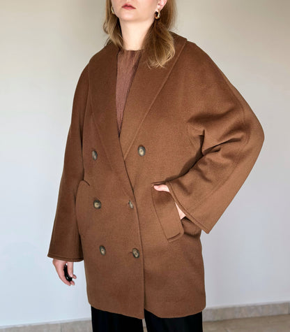 Elegant vintage wool-cashmere coat