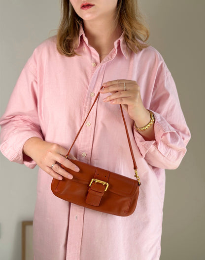 Authentic vintage Furla baguette bag