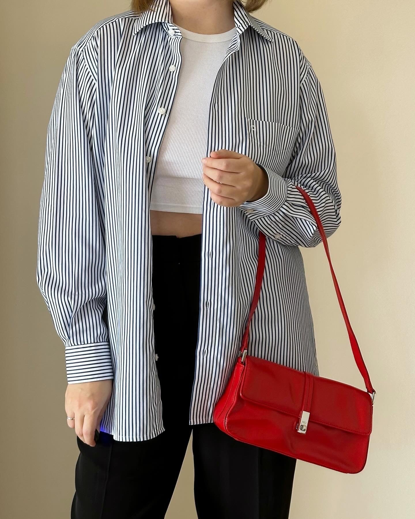 Beautiful vintage leather red bag ❤️