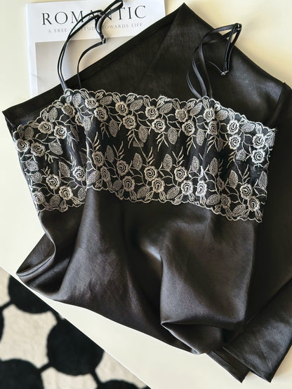 Vintage satin lingerie dress
