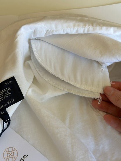 White Armani Jeans cotton blazer