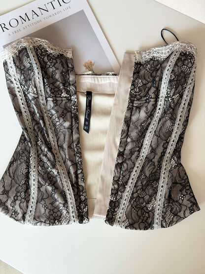 Vintage lace corset