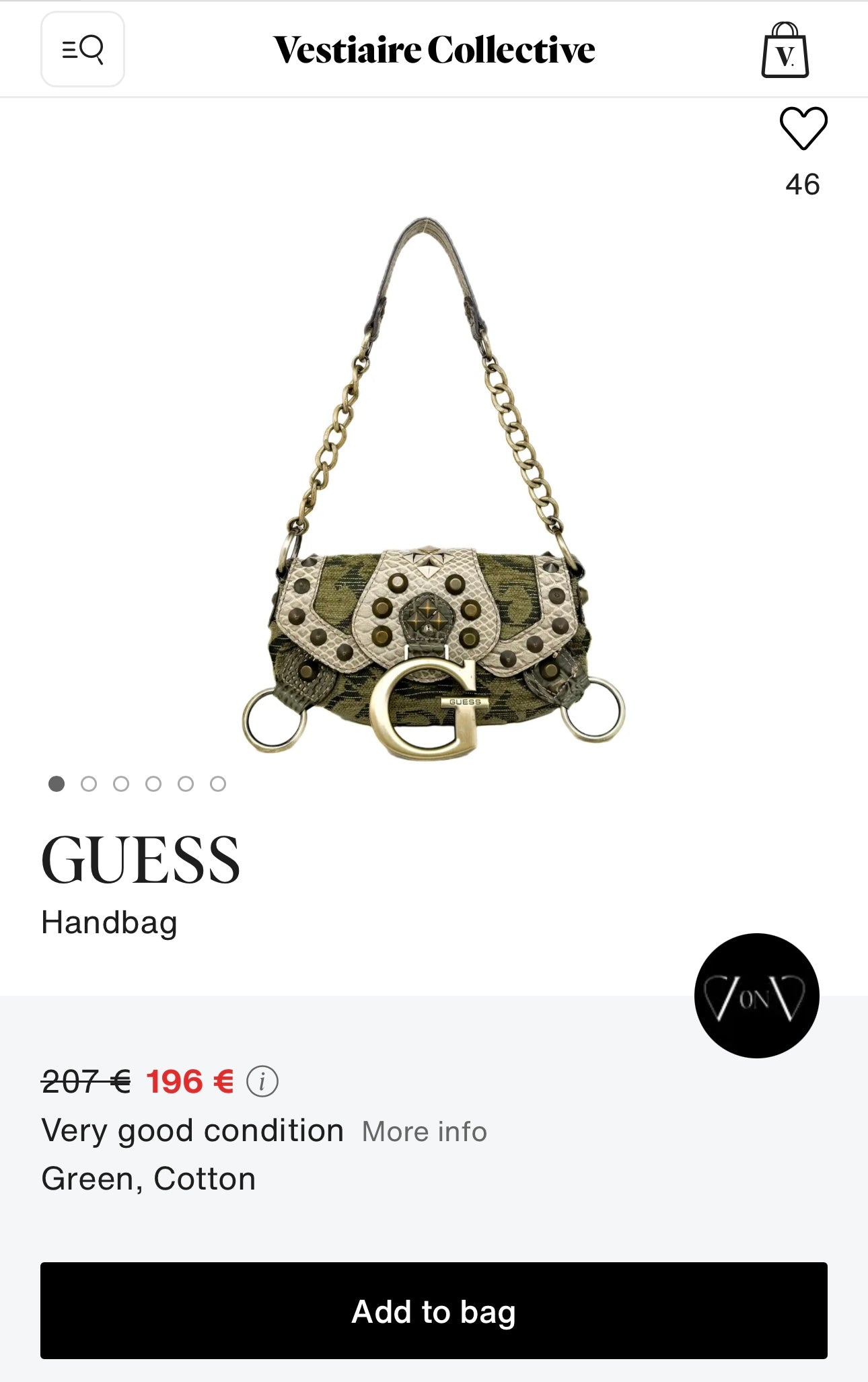 Standout Y2K vintage Guess bag
