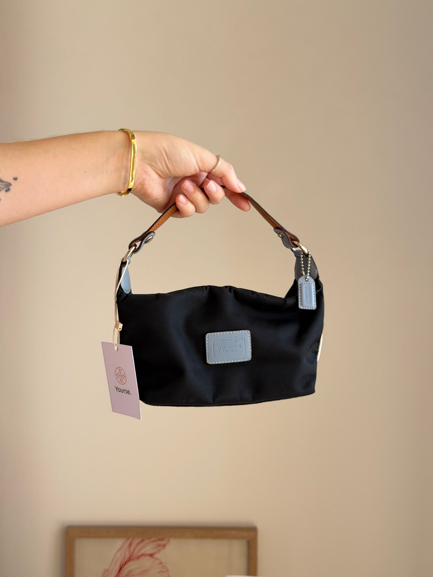 Vintage Coach nylon mini bag