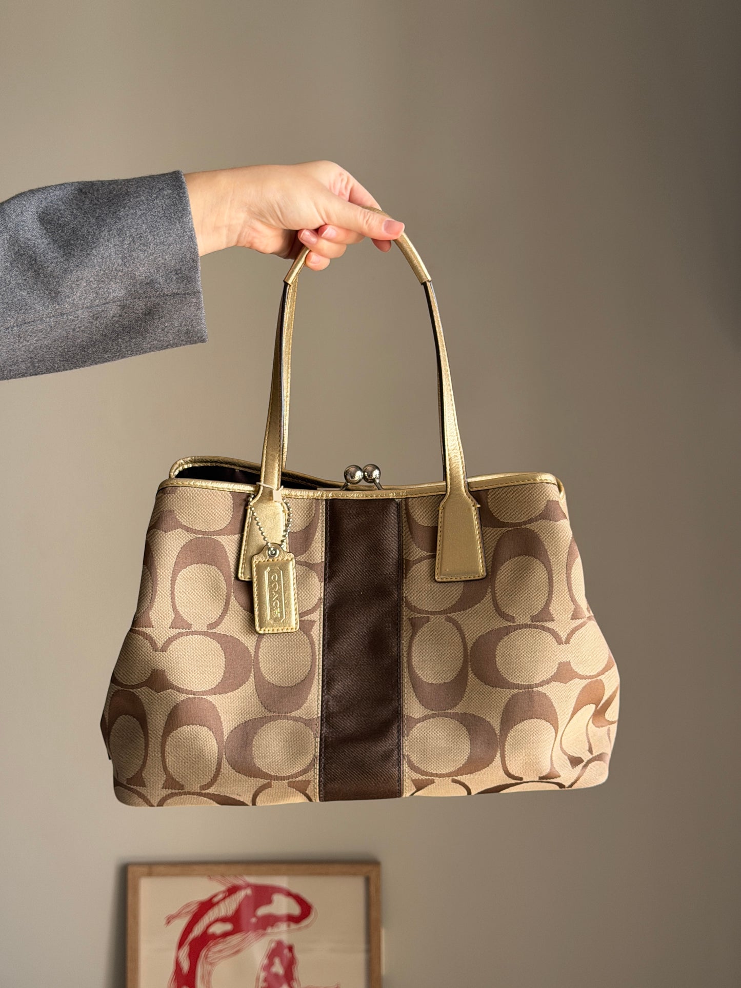 Vintage authentic Coach tote bag