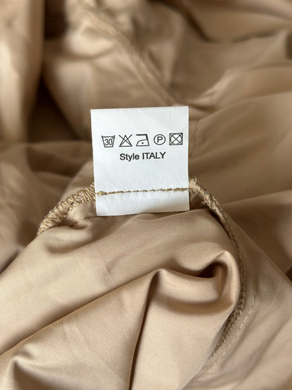 Statement beige trench coat