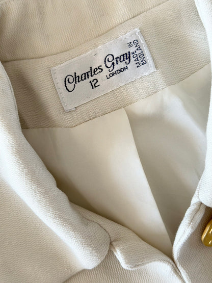 Charming vintage classic cream blazer