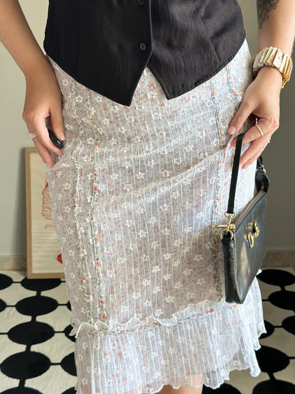 Y2K midi romantic skirt by Karen Millen