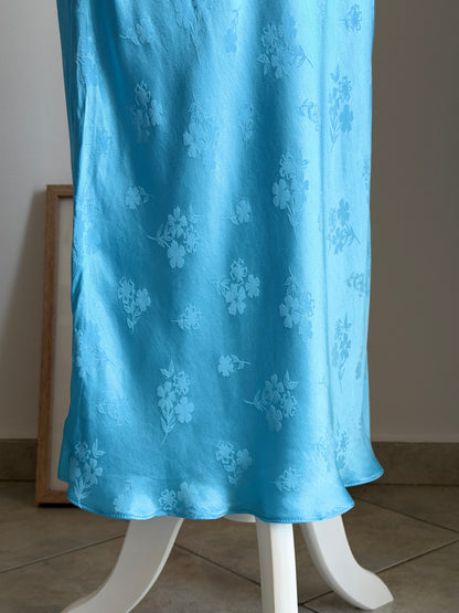 Stunning bias-cut midi/maxi viscose skirt