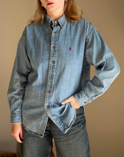 Classic vintage denim shirt by Polo Ralph Lauren
