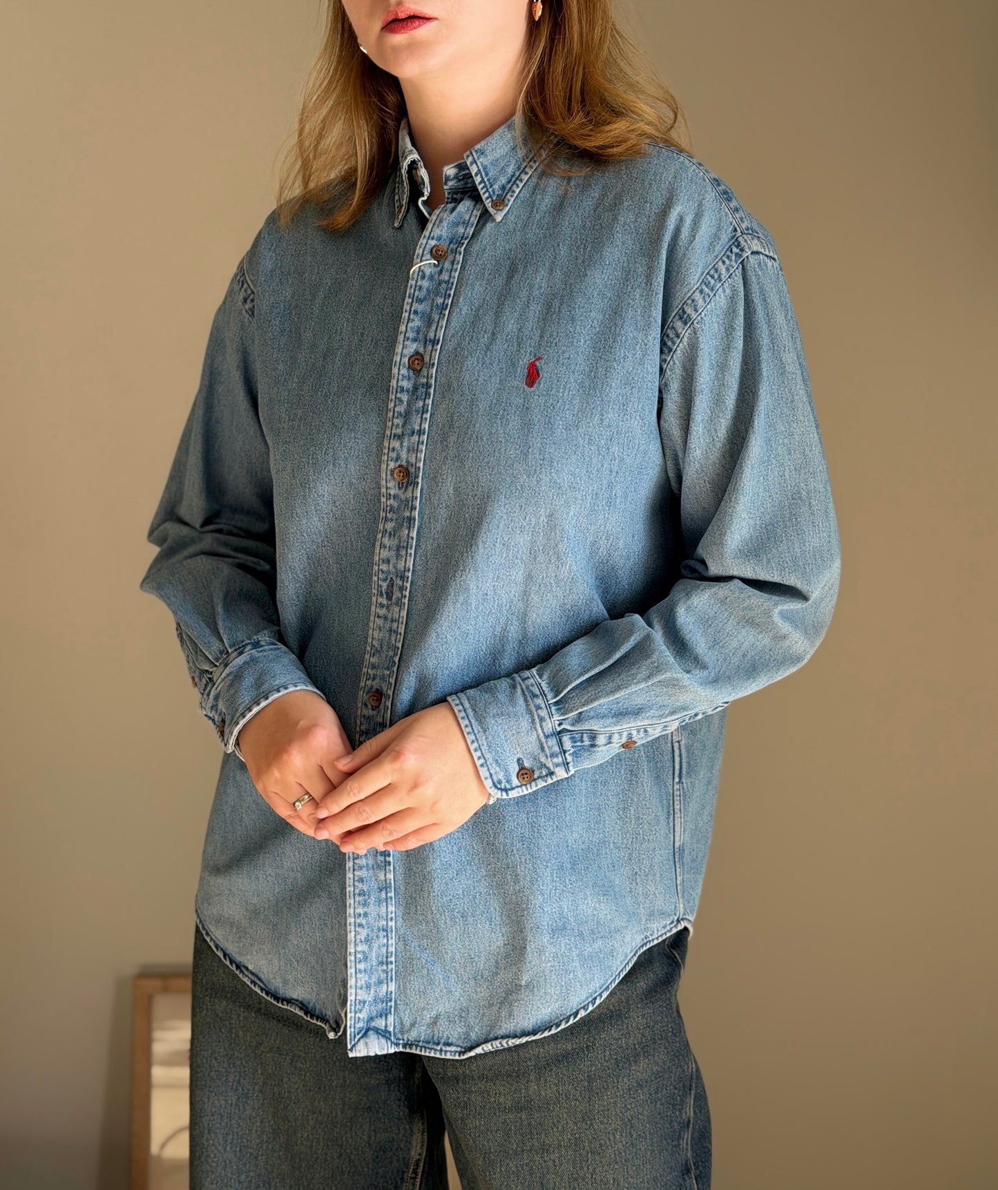 Classic vintage denim shirt by Polo Ralph Lauren