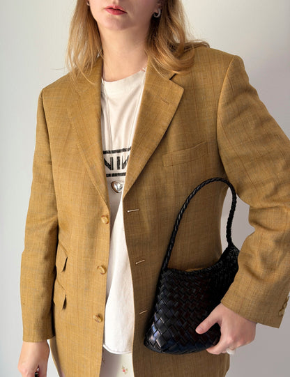 Vintage blazer DAKS in a rich mustard tone