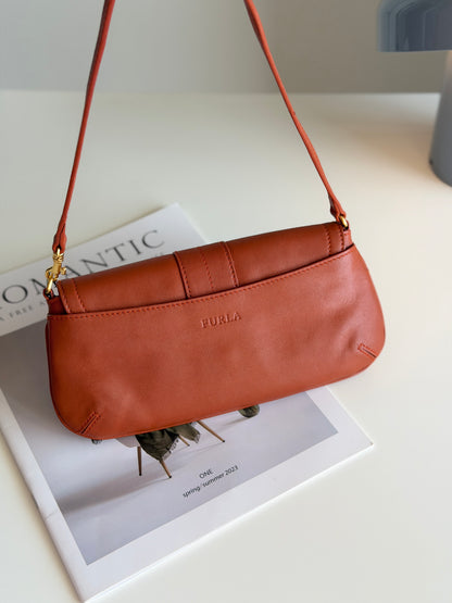 Authentic vintage Furla baguette bag