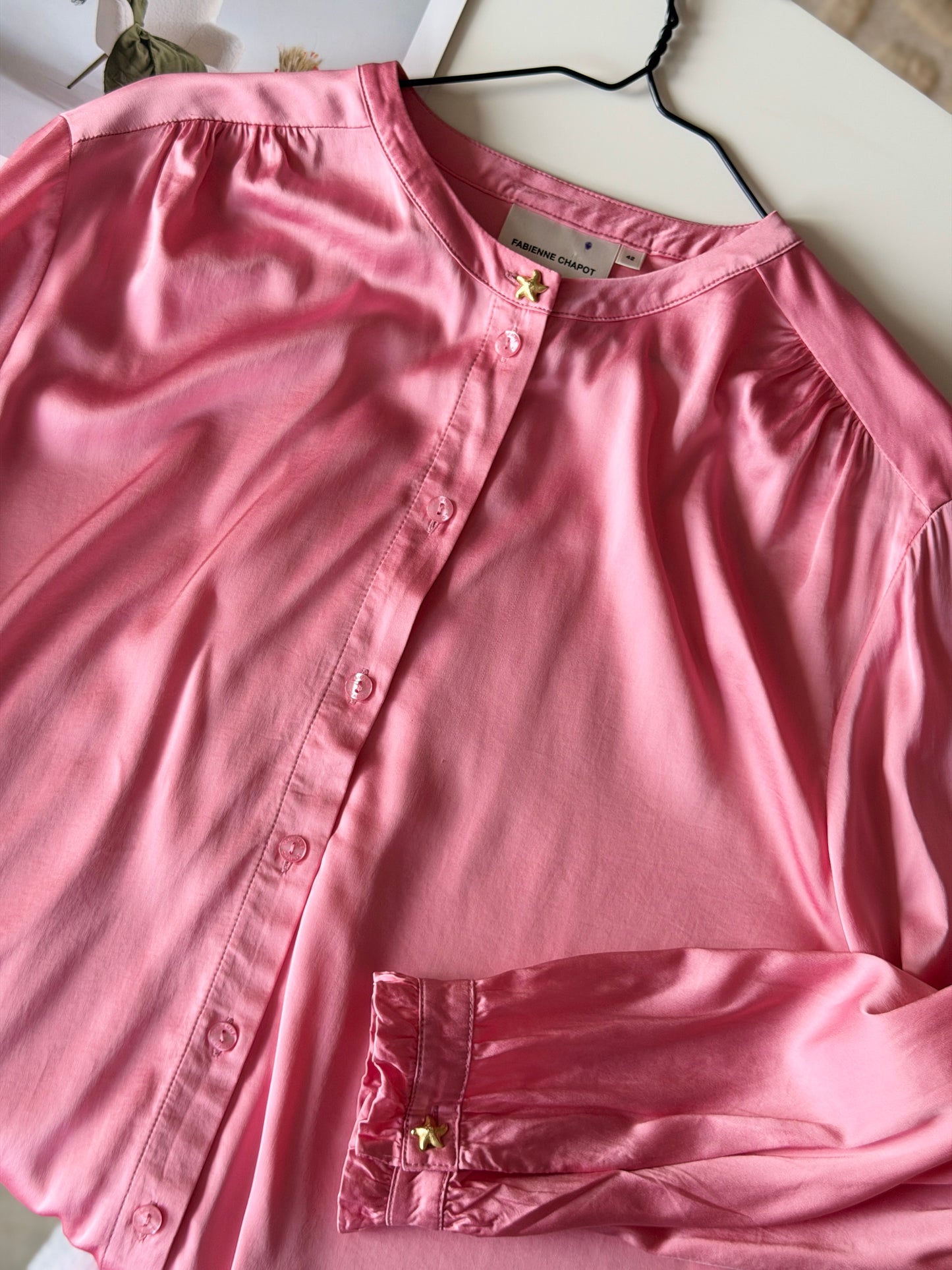 Charming pink blouse by Fabienne Chapot