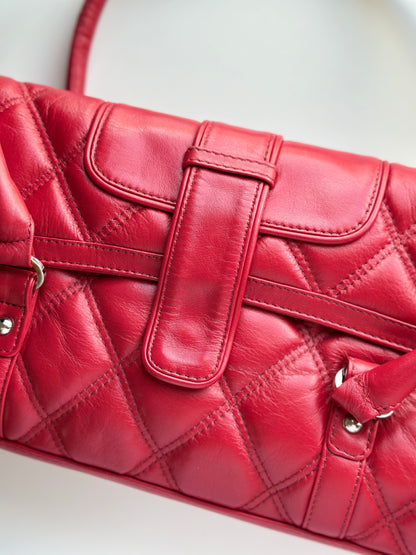 Vintage leather red bag DENTS