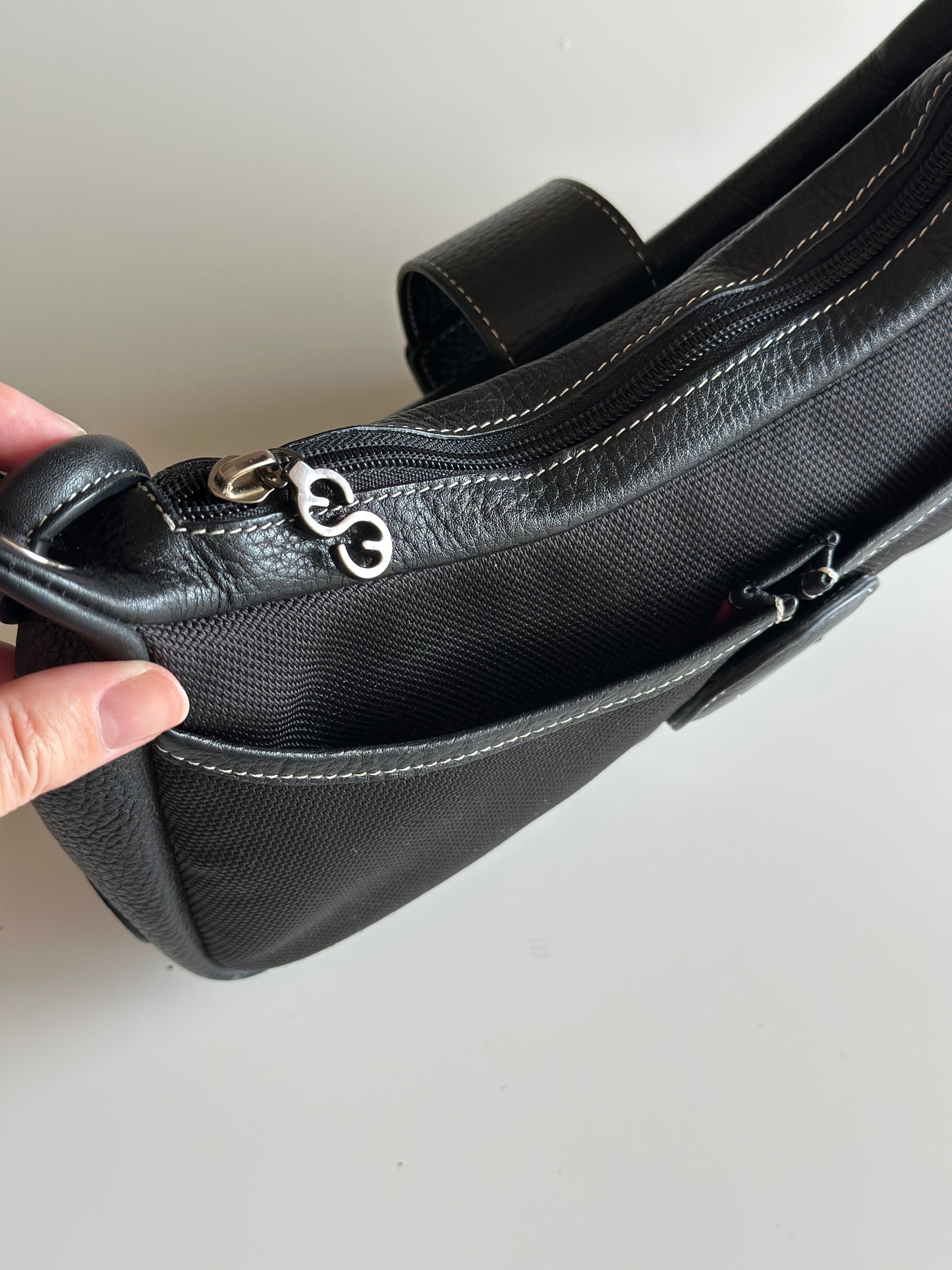 Chic vintage black bag by Escada Sport