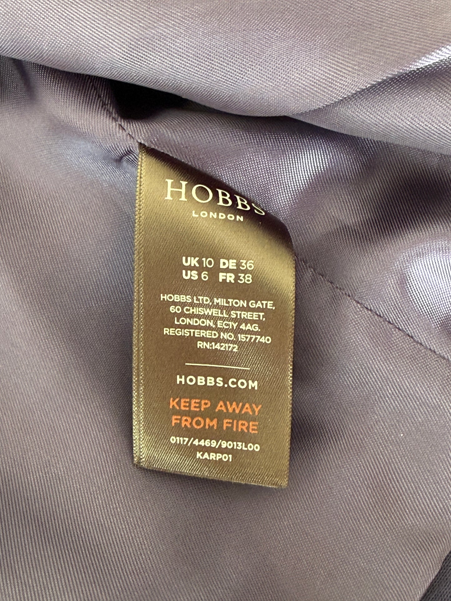 Charming 60s-inspired navy blue jacket Hobbs