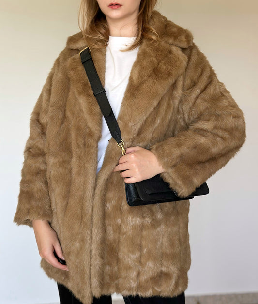 Charming vintage faux fur coat