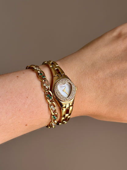 Charming vintage Accurist watch with 4 interchangeable bezels