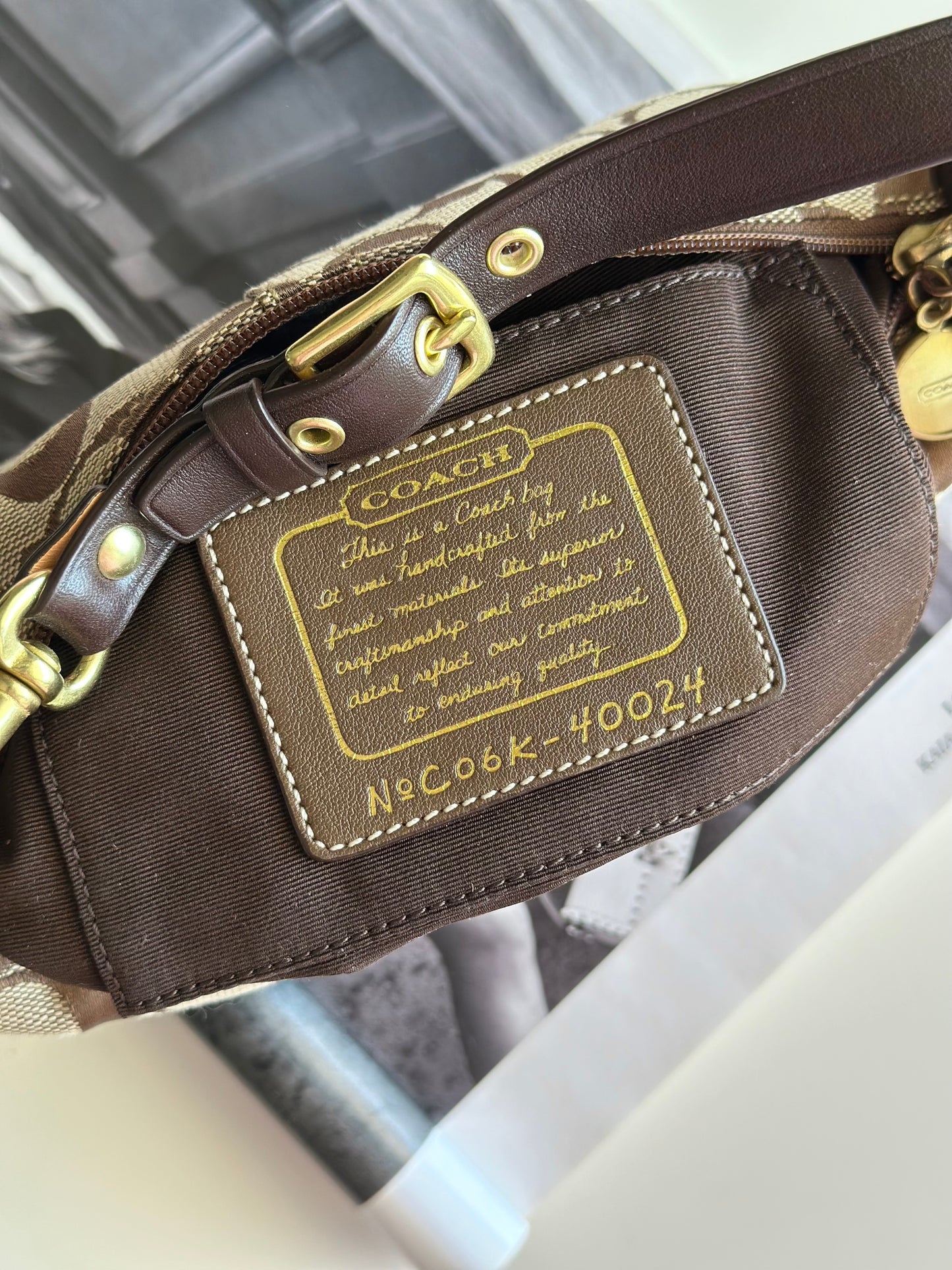 Authentic vintage monogram Coach bag