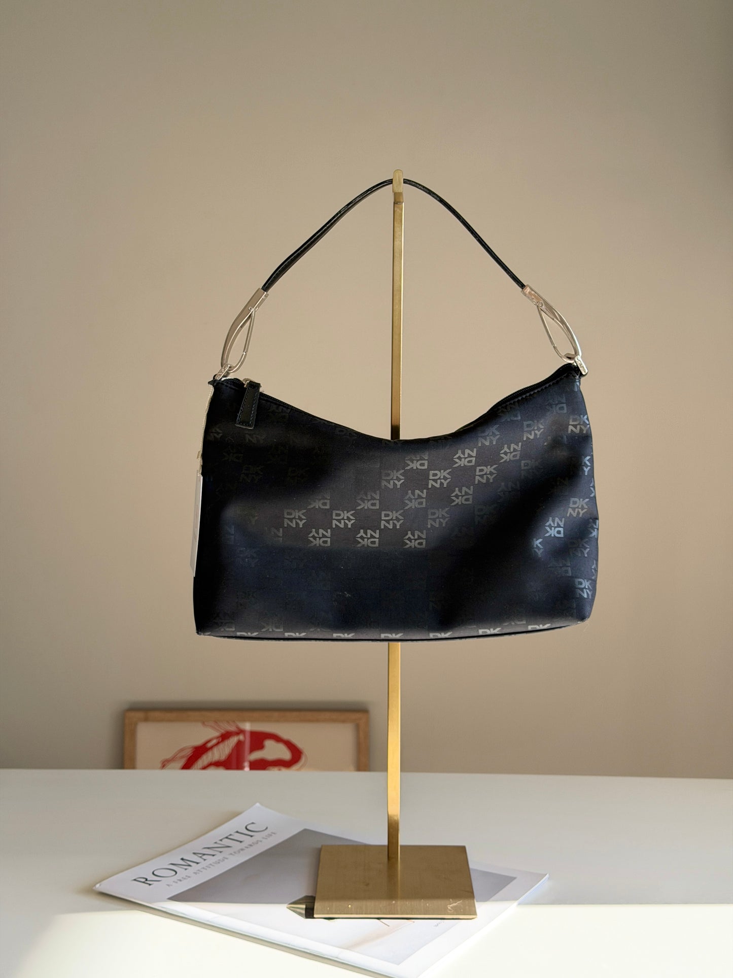 Classic vintage DKNY black shoulder bag