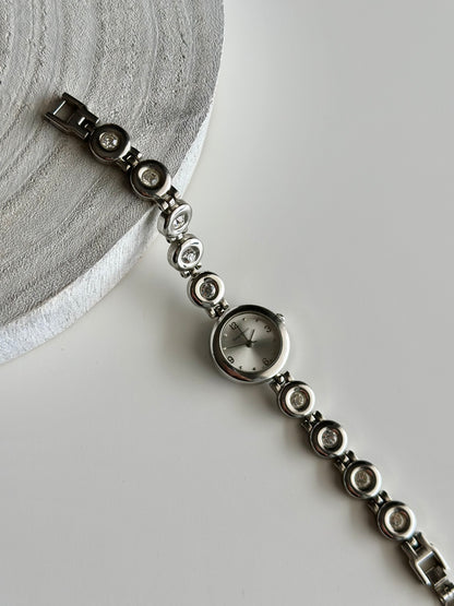 Vintage Philip Mercier silver quartz watch