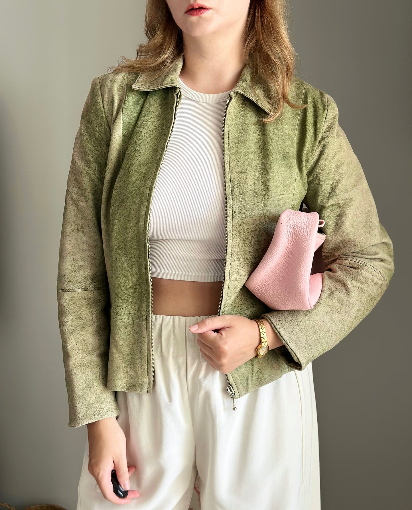 Amazing vintage distressed leather jacket