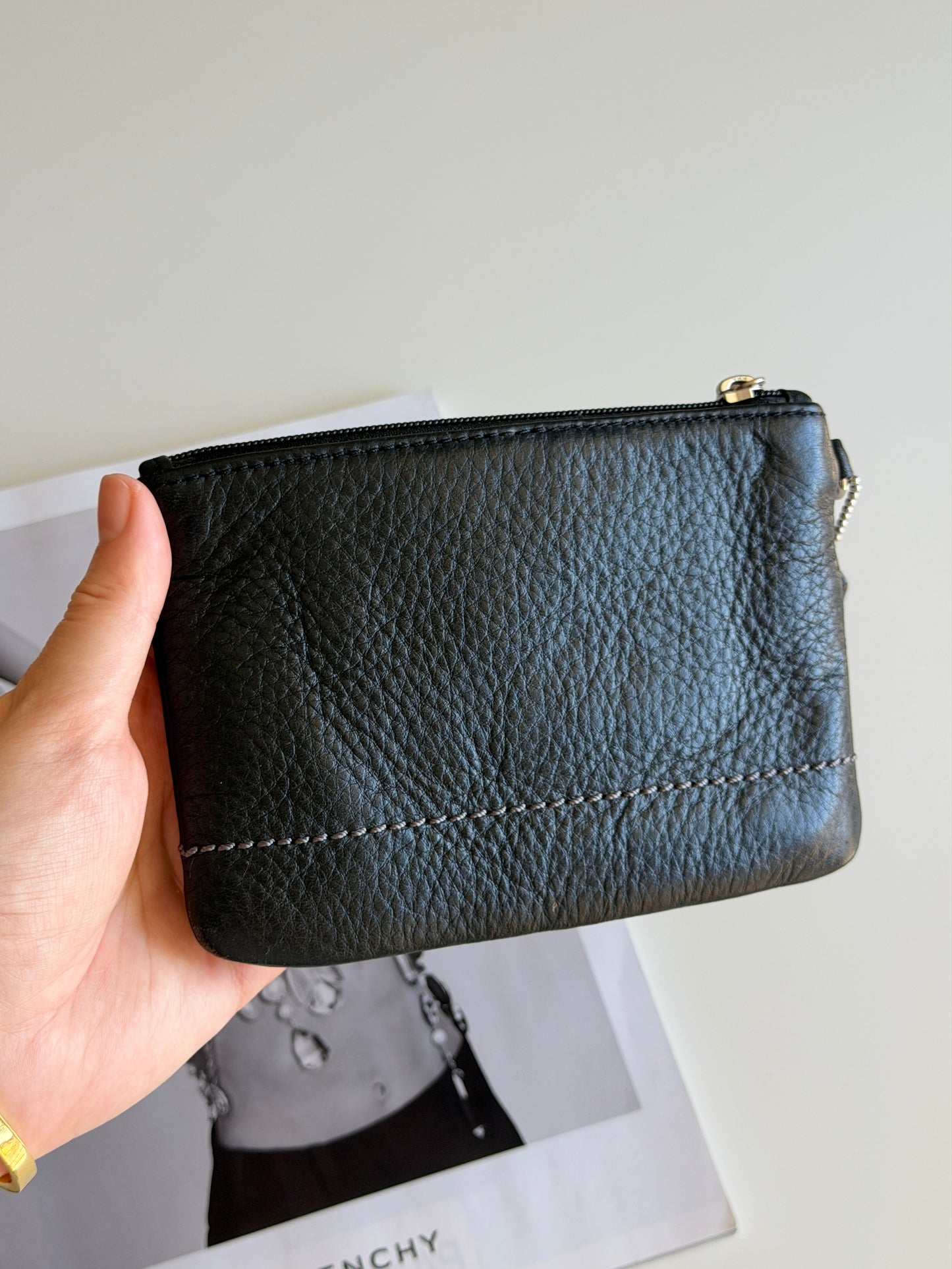 Vintage Coach leather wristlet
