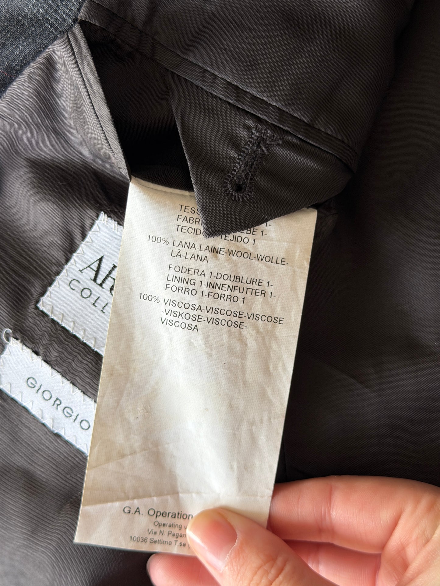 Timeless vintage Giorgio Armani wool blazer